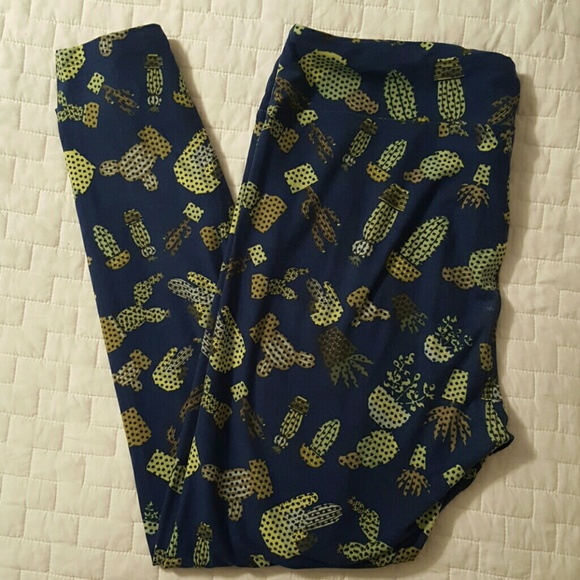 LuLaRoe Pants | Rare Unicorn Tc Cactus Leggings | Poshmark