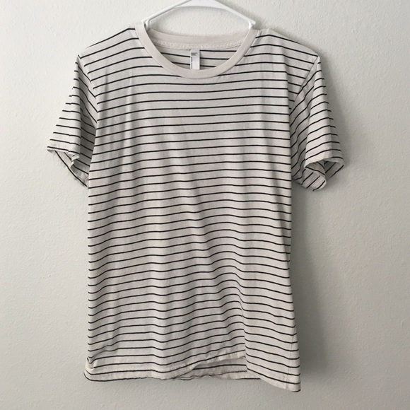 American Apparel Unisex Striped Crewneck Tee