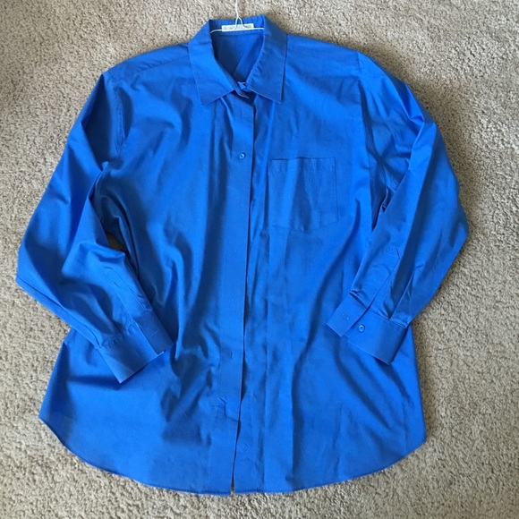 True blue dress shirt