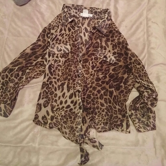 Leopard blouse