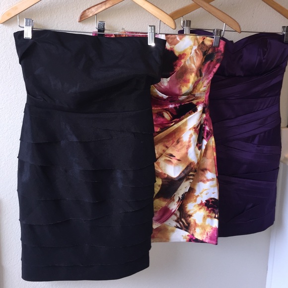 Junior strapless dresses
