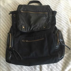 black backpack