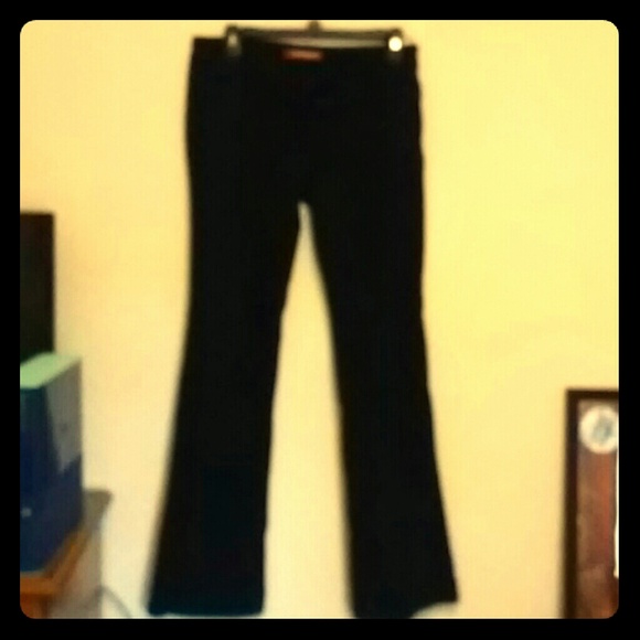 Black, boot cut. Slack
