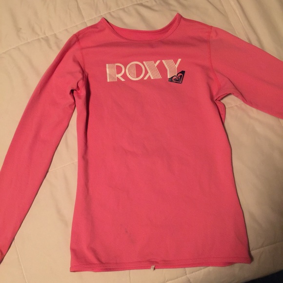 Roxy Long Sleeve/ pink Rashguard