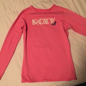 Roxy Long Sleeve/ pink Rashguard