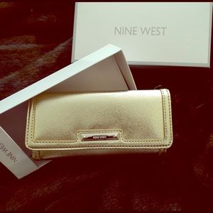 Gold Nine West Wallet, NWT