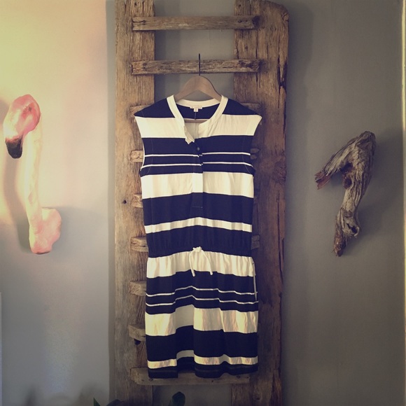 Sleeveless Rugby Stripe dress