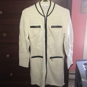 Boston Proper Zipper Sweater Dress