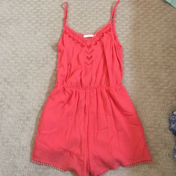Peach romper