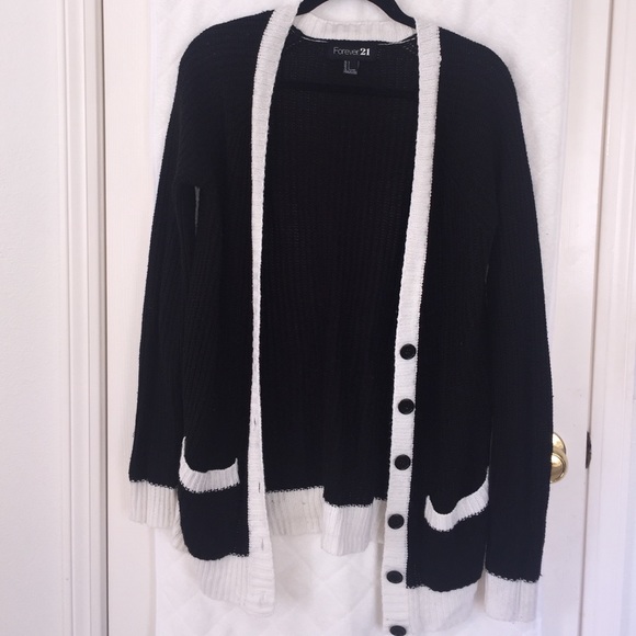 Black and white sweater