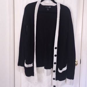 Black and white sweater