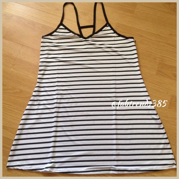 Black &White Striped Dress - Picture 3 of 3