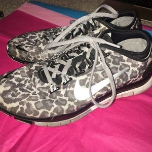 Cute Cheetah Print Nike Shoes!