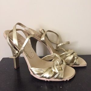 Gold BCBG Sandal Heels