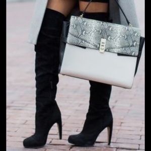 Sam Edelman Kayla thigh high boot in black suede