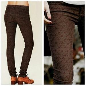 🌷NWT Free People Skinny Cord in Charcoal Size 24