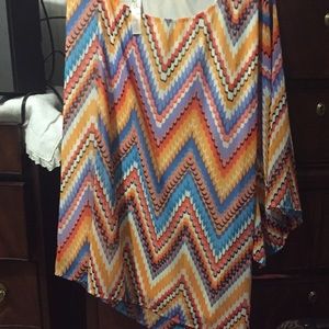 One shoulder gorgeous dress with belle sleeve