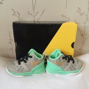 Baby UA Stephen Curry high tops!!
