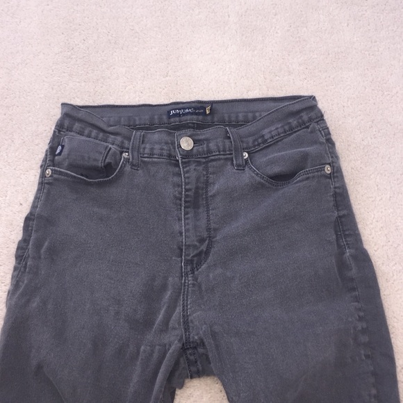 Grey high waisted skinny jeans