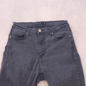 Grey high waisted skinny jeans