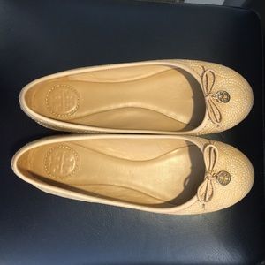Tory Burch Chelsea Stitched Leather Ballet Flats