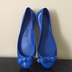 J. Crew  blue waterproof flats