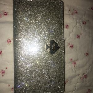 Silver Glitter Kate Spade Stacy Wallet
