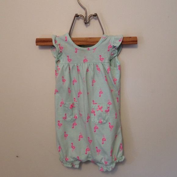 carter's flamingo romper