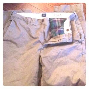 Men's J Crew Broken in Chinos,flannel lined