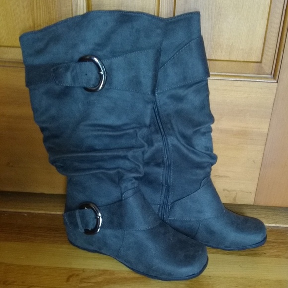 Slouchy Wide Calf Boots