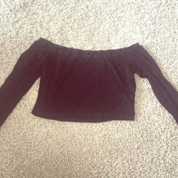 Over the shoulder crop top