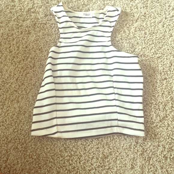 Striped crop top