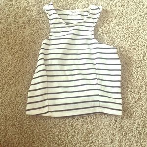 Striped crop top