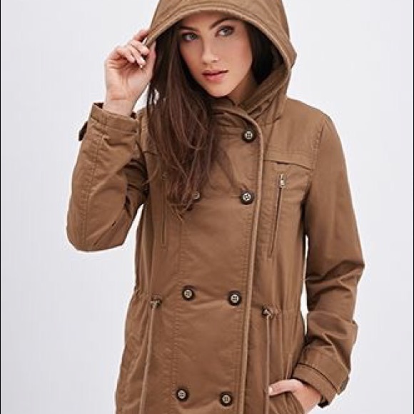 *SOLD* Forever 21 | Hooded Parka Coat Brown