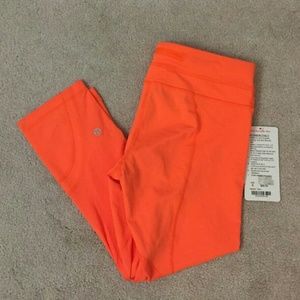 Orange Lululemon Leggings / Crops