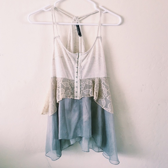 Tobi Tops - Tobi | NWOT layered racerback lace top