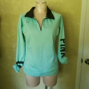 NWOT PINK Ultimate half zip sweater