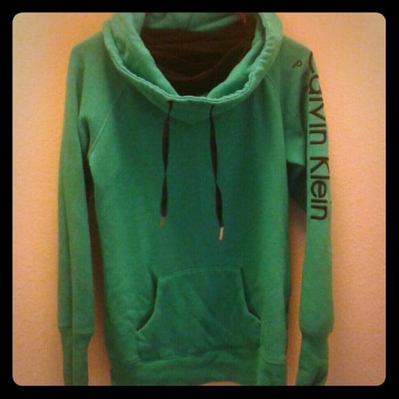 Cowl neck mint Calvin Klein hoodie