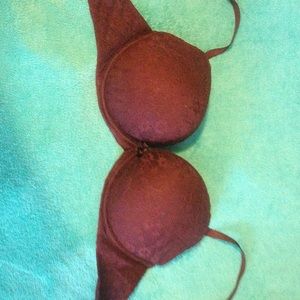 34C Maroon Lace Aerie extra Push-up Bra