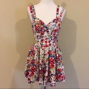 Material Girl Floral Romper