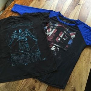 🎁 Two Black DR WHO Shirts bundle 🎁