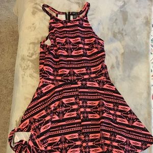 Hot pink and black tribal dress! 💞