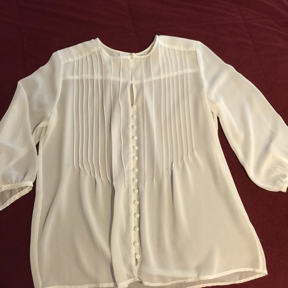 New York & Company Sheer Blouse