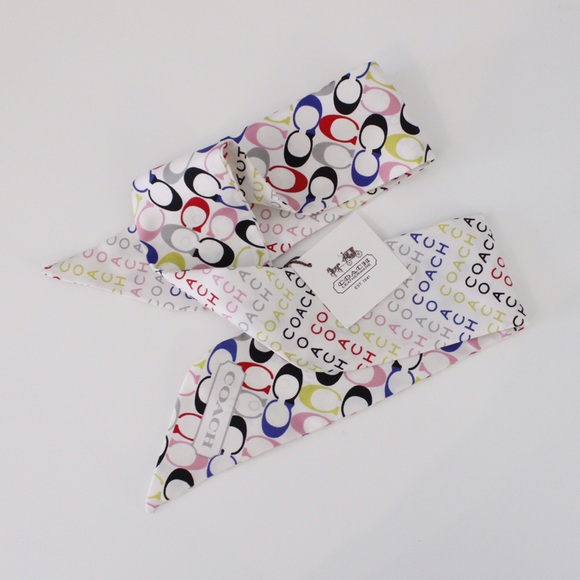 Brand new Coach headband silk wrap