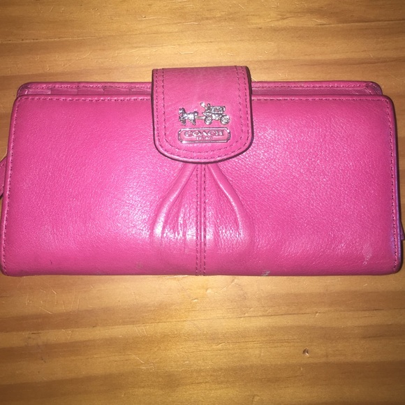 Majestic magenta Coach wallet, price drop