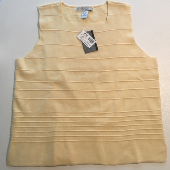 Geoffrey Beene Sleeveless sweater top shell Sz XL