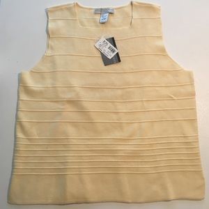 Geoffrey Beene Sleeveless sweater top shell Sz XL