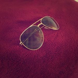 Gold Frame Burberry glasses