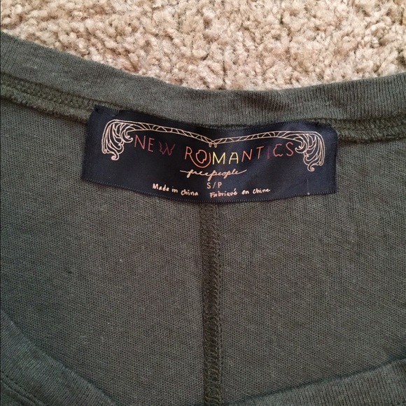 Free people olive colored top - Picture 1 of 3