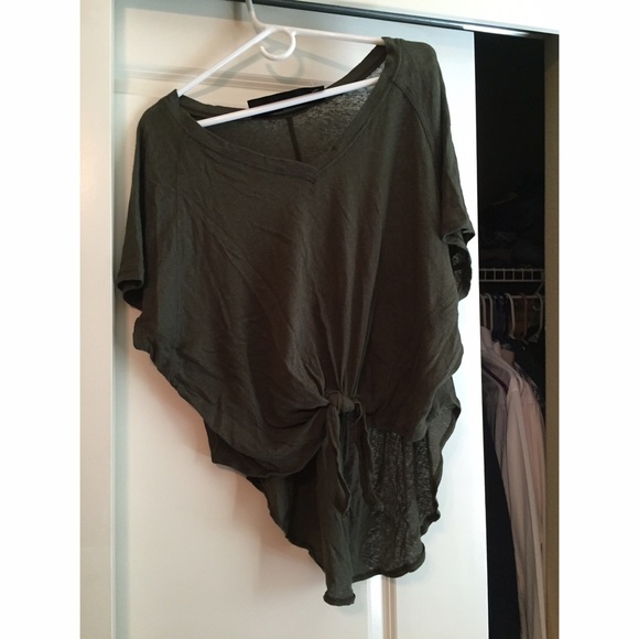 Free people olive colored top - Picture 2 of 3